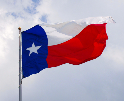 The flag of Texas.