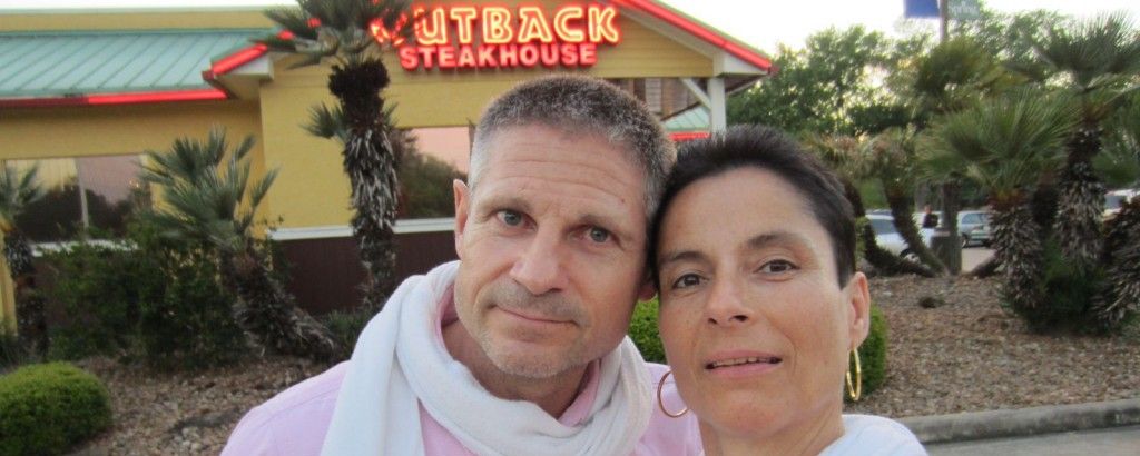 Stefano et Marie-Catherine - Outback Restaurant - Houston